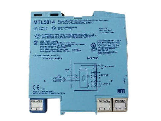 MTL5014 Switch/Proximity Detector Interface NAMUR/DIN 19234 Standards for Hazardous Area