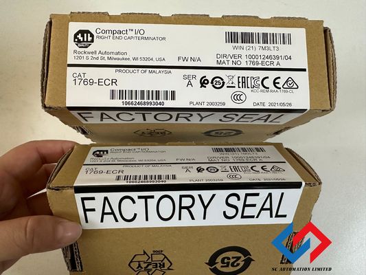 White AB Compact Logix Right End Cap 1769-ECR