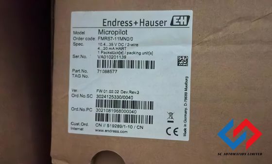 Endress Hauser FMR57-11MN0/0 Solid Level Radar Antenna DN200/8" for Precise Material Level Monitoring