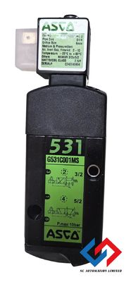 Industrial SCG531C001MS ASCO Solenoid Valve with Glass-filled PA Interface Plates and NBR Seals